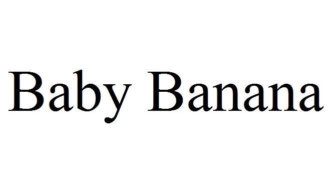 Trademark Logo BABY BANANA