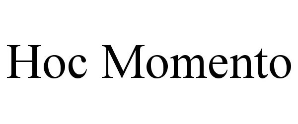 Trademark Logo HOC MOMENTO