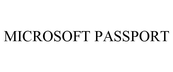 Trademark Logo MICROSOFT PASSPORT