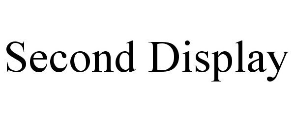 Trademark Logo SECOND DISPLAY