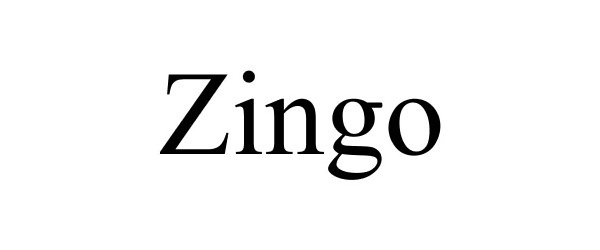 Trademark Logo ZINGO