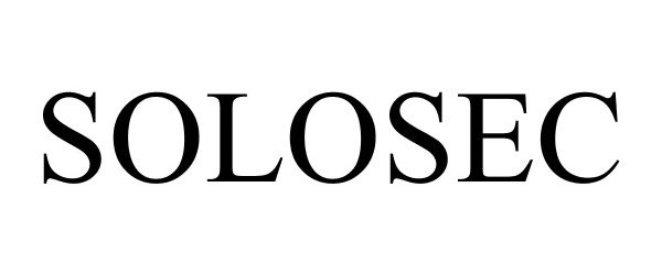 Trademark Logo SOLOSEC