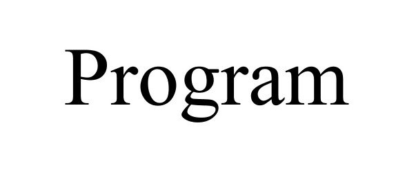 Trademark Logo PROGRAM