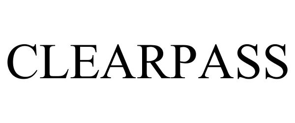 Trademark Logo CLEARPASS