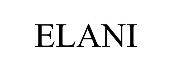 Trademark Logo ELANI