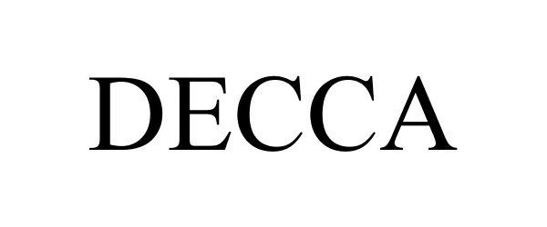 Trademark Logo DECCA