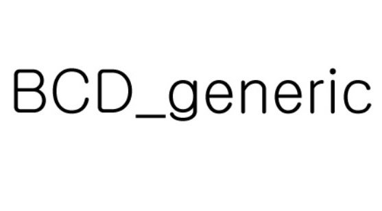 Trademark Logo BCD_GENERIC