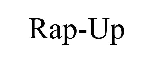 Trademark Logo RAP-UP