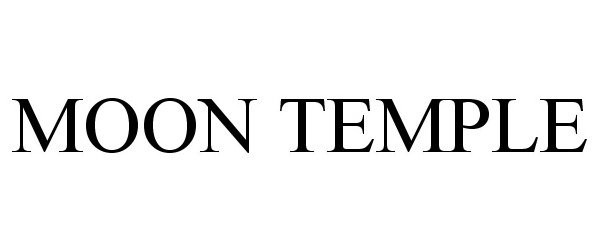 Trademark Logo MOON TEMPLE