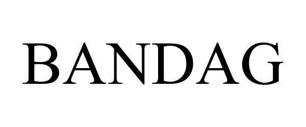 Trademark Logo BANDAG