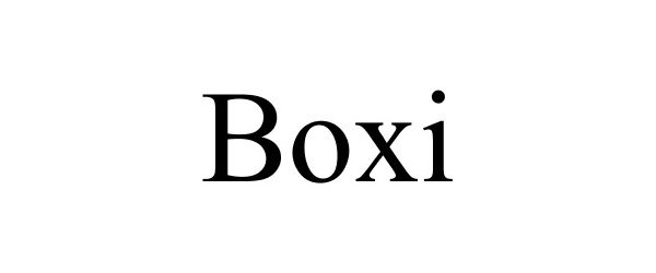 Trademark Logo BOXI