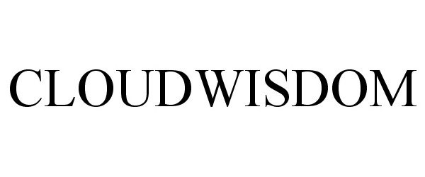 Trademark Logo CLOUDWISDOM