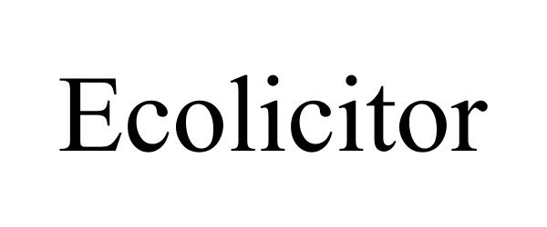 Trademark Logo ECOLICITOR