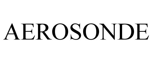 Trademark Logo AEROSONDE