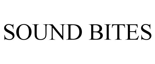 Trademark Logo SOUND BITES