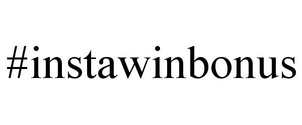 Trademark Logo #INSTAWINBONUS