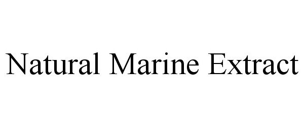 Trademark Logo NATURAL MARINE EXTRACT