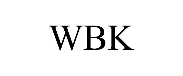 Trademark Logo WBK