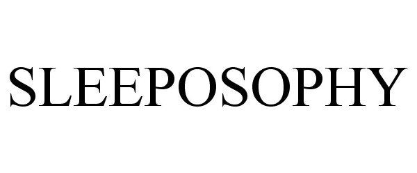 Trademark Logo SLEEPOSOPHY