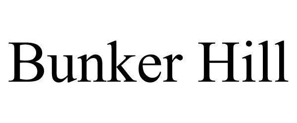 Trademark Logo BUNKER HILL