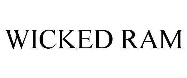 Trademark Logo WICKED RAM