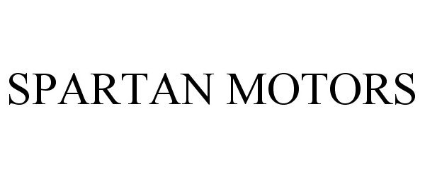 Trademark Logo SPARTAN MOTORS