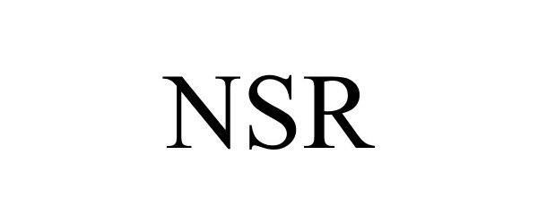 Trademark Logo NSR