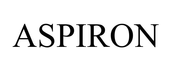 Trademark Logo ASPIRON