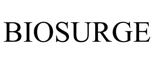 Trademark Logo BIOSURGE