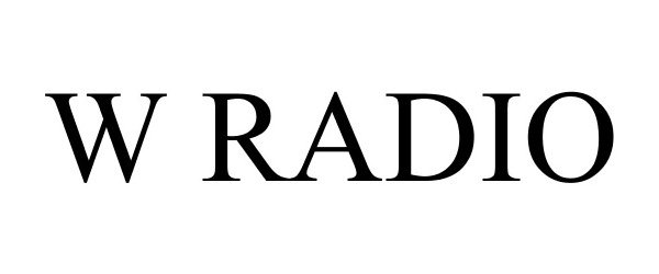 Trademark Logo W RADIO