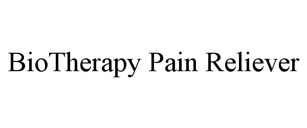  BIOTHERAPY PAIN RELIEVER