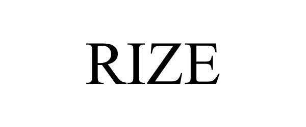 Trademark Logo RIZE