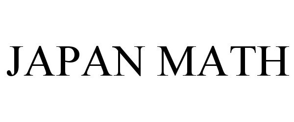 Trademark Logo JAPAN MATH