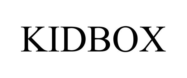 Trademark Logo KIDBOX