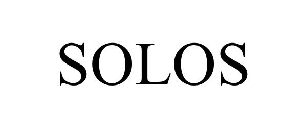 Trademark Logo SOLOS