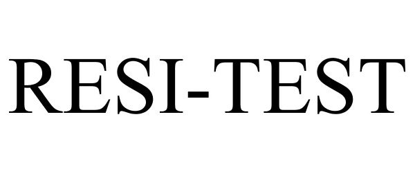 Trademark Logo RESI-TEST