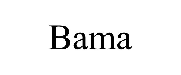 Trademark Logo BAMA