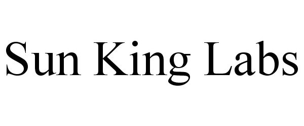 Trademark Logo SUN KING LABS