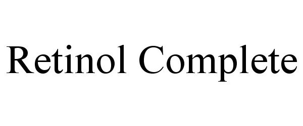 Trademark Logo RETINOL COMPLETE