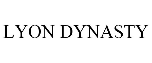 Trademark Logo LYON DYNASTY