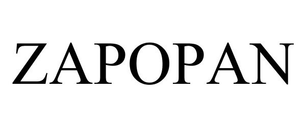 Trademark Logo ZAPOPAN