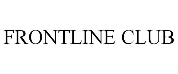 Trademark Logo FRONTLINE CLUB