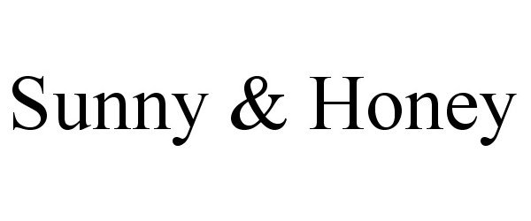 Trademark Logo SUNNY & HONEY
