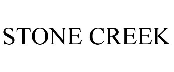 Trademark Logo STONE CREEK