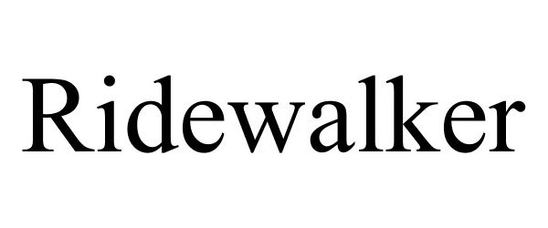 Trademark Logo RIDEWALKER