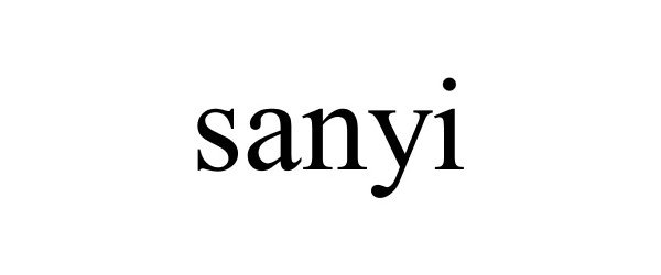 Trademark Logo SANYI