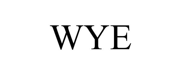 Trademark Logo WYE
