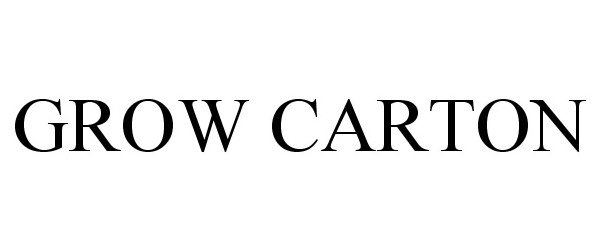 Trademark Logo GROW CARTON