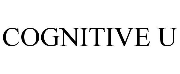 Trademark Logo COGNITIVE U