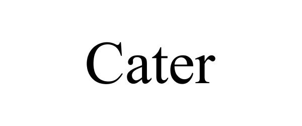 Trademark Logo CATER